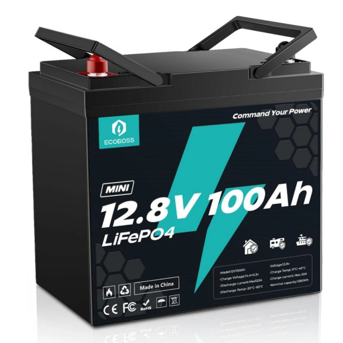 EcoBoss 12,8V 100Ah Mini-Lithium-Batterie