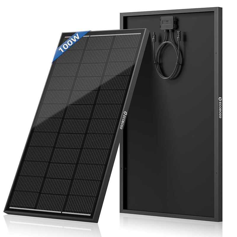 EcoBoss 100W Solarmodul (Schwarz)